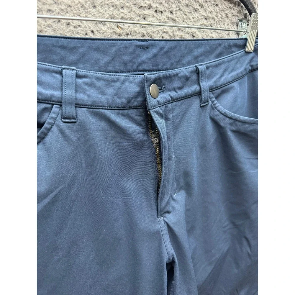 Lululemon ABC Slim-Fit 5 Pocket Pant Tech Canvas Heathered Deep Navy Men Size 31